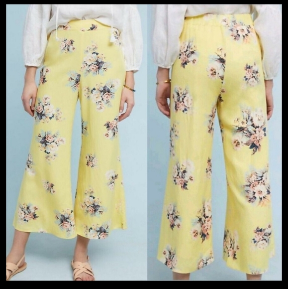 Feather Bone Talesa Floral Wide Leg Pants - Picture 3 of 8